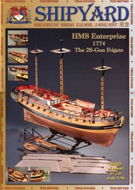 Plan Frigate HMS Enterprize 1774 - SHIPYARD